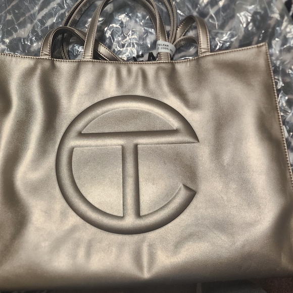 Telfar Handbags - Telfar Metallic Tote Bag